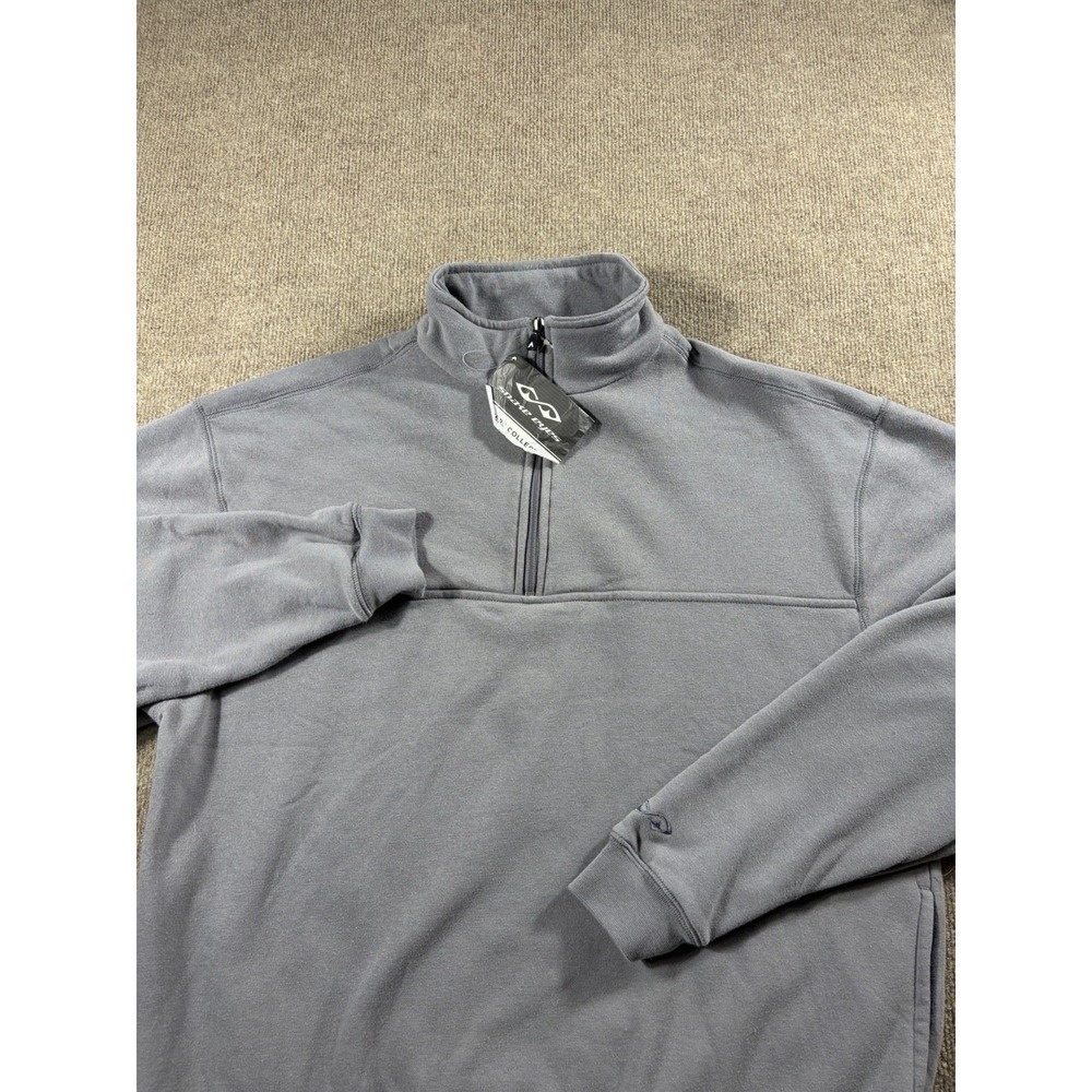 Vintage Snake Eyes Players Collection Half Zip Fleece Mens L Gray Golfsmith Y2K